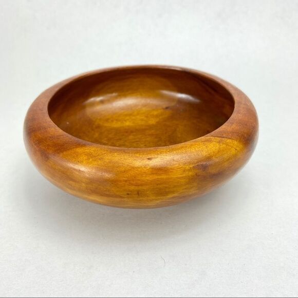 Wood trinkets key bowl marble colour, small planter, or catchall. - Picture 5 of 11